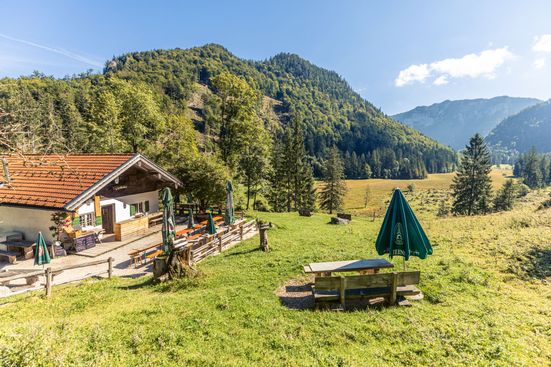 Die Moaralm im Wildenmoos am Fuß des Kienbergs