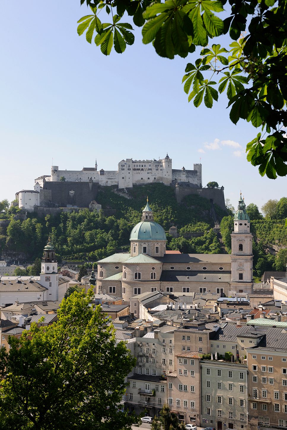 Sicht von oben auf die Festung