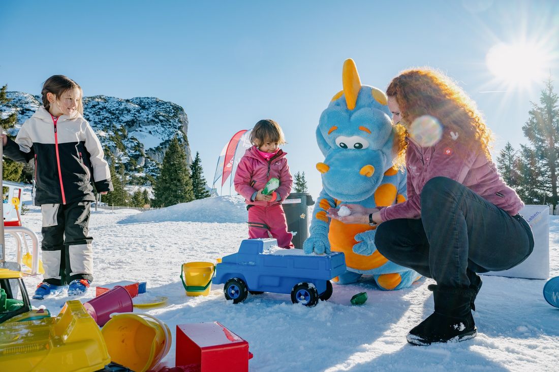 Triassic Park Steinplatte im Winter