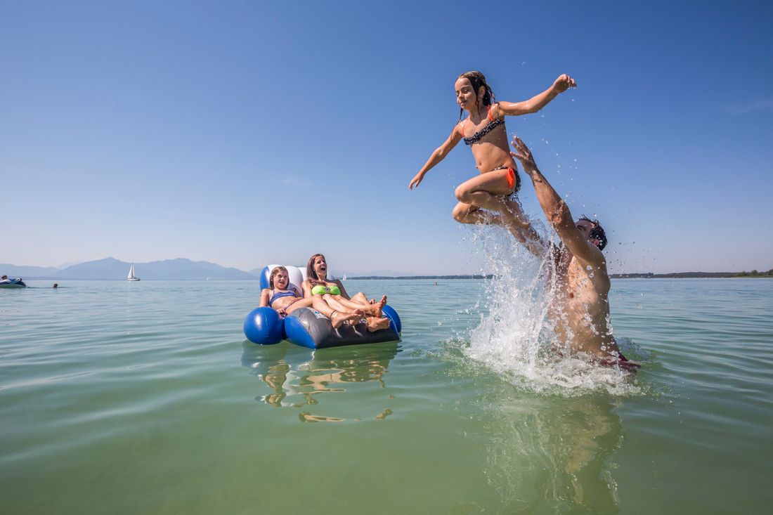 Wasserspaß am Chiemsee in Seebruck