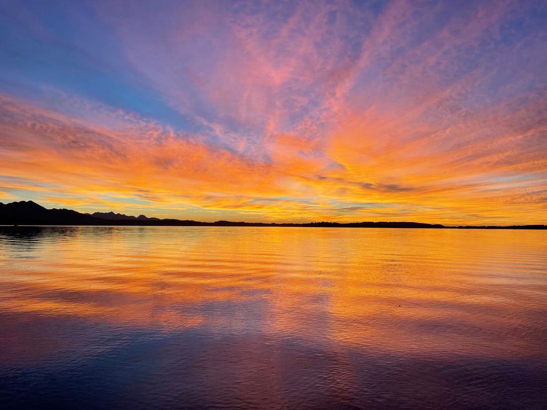 Sonnenuntergang in der Feldwieser Bucht