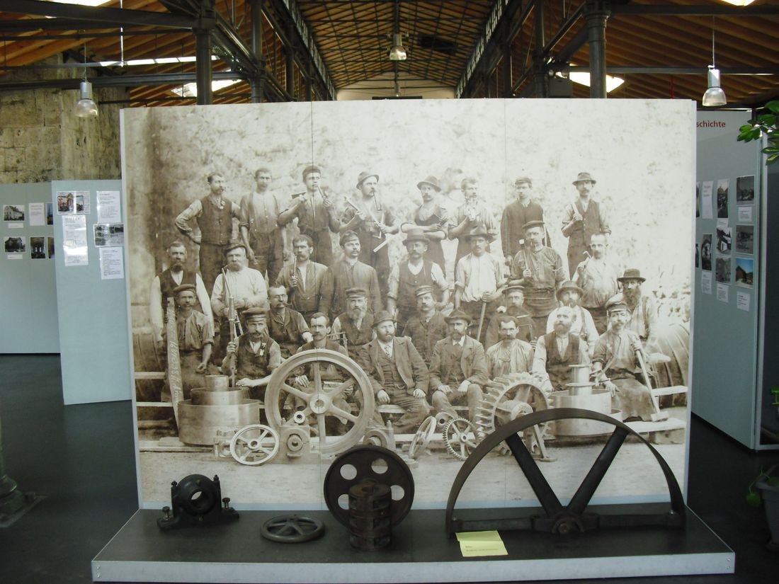 Arbeitder der Maxhütte Bergen