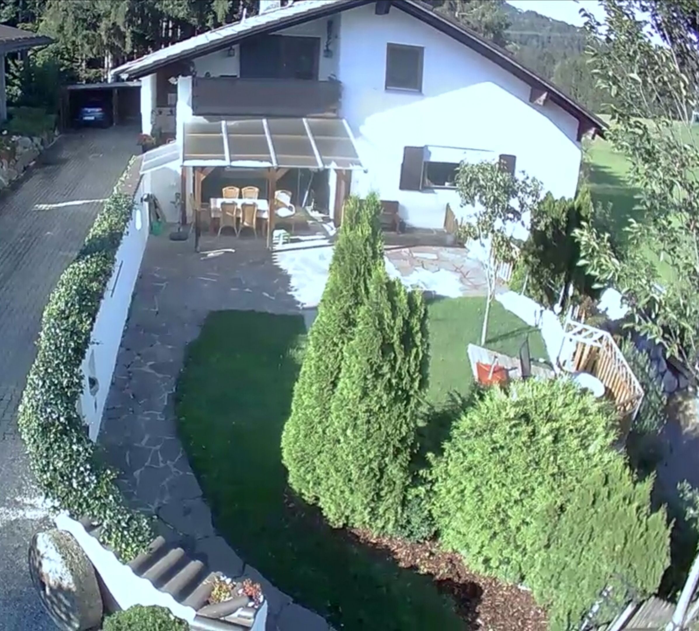Hausansicht von oben