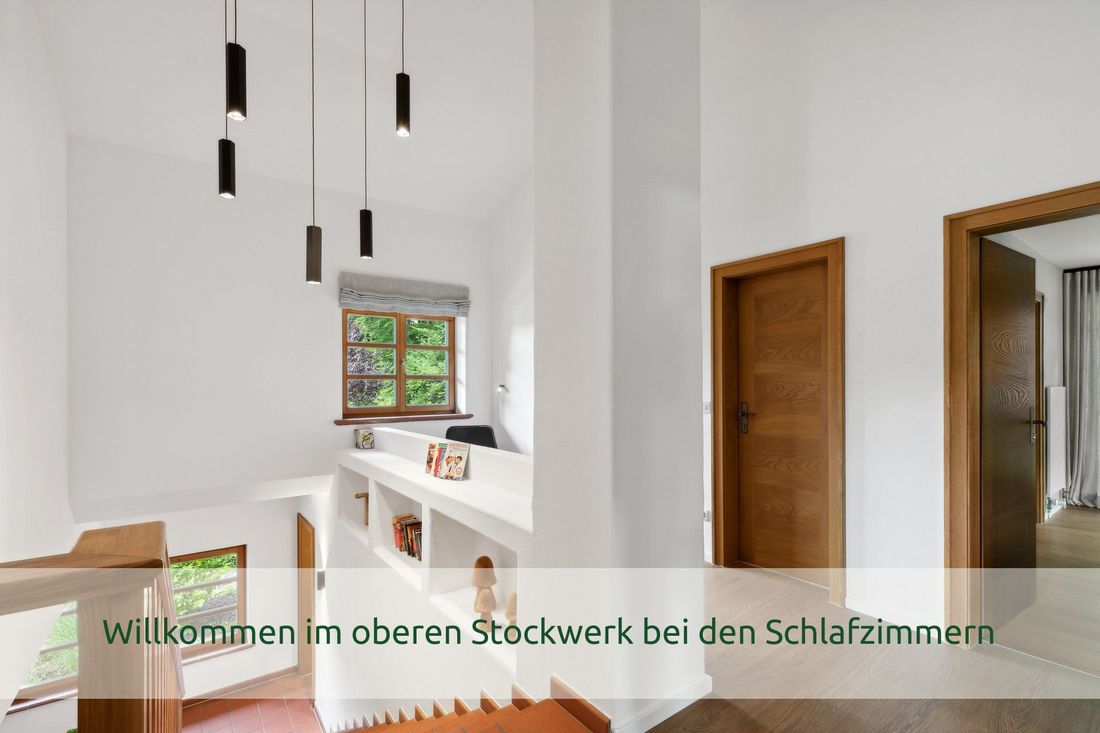 Willkommen im oberen Stockwerk bei den Schlafzimmern