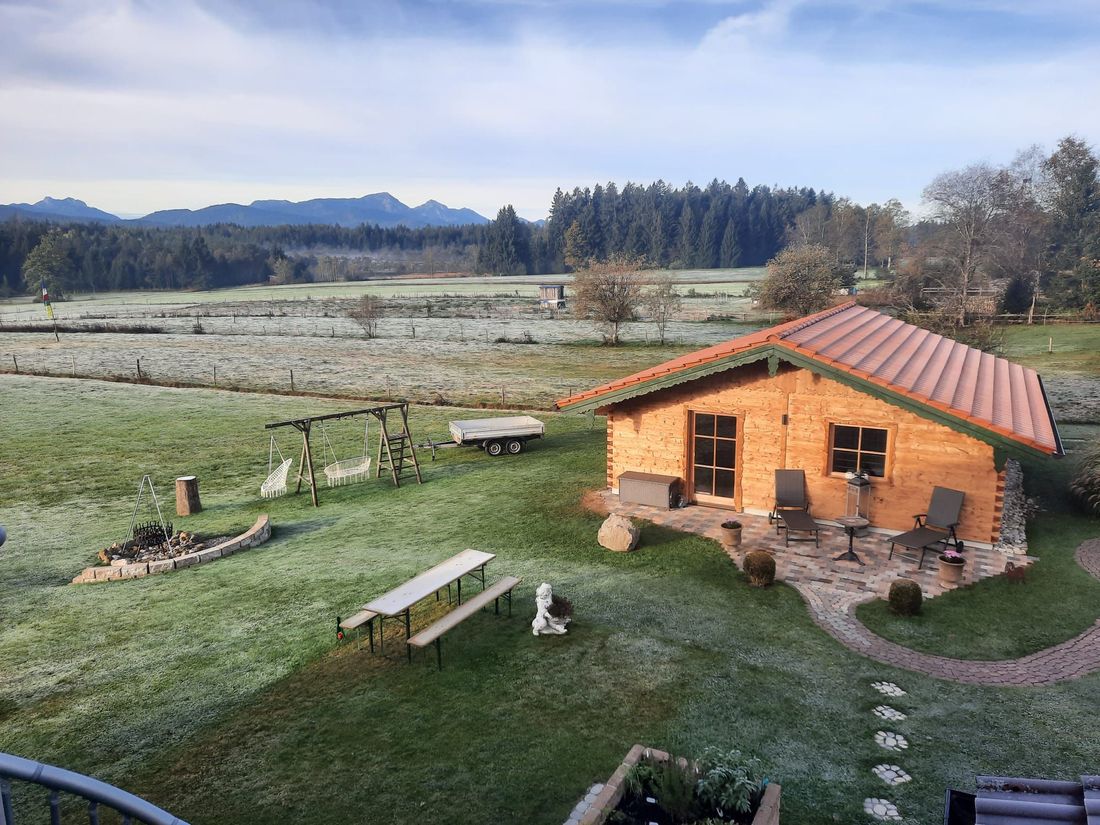 Herbststimmung vom Balkon der Ferienwohnung