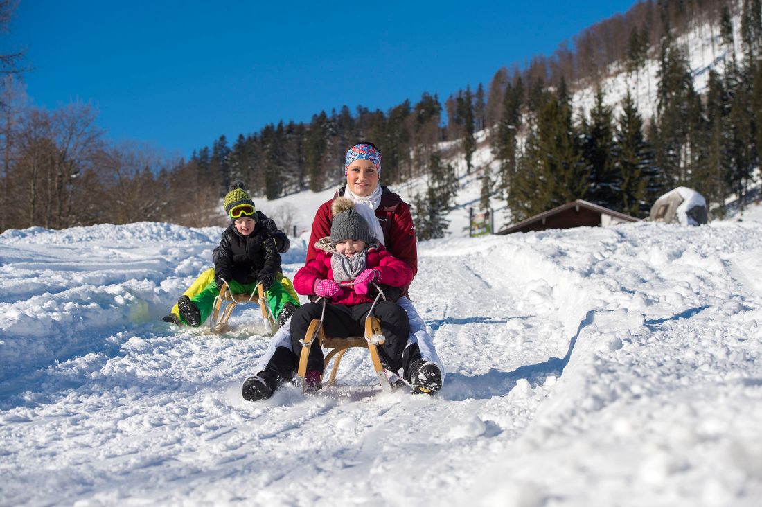 Rodeln auf der Hochplatte